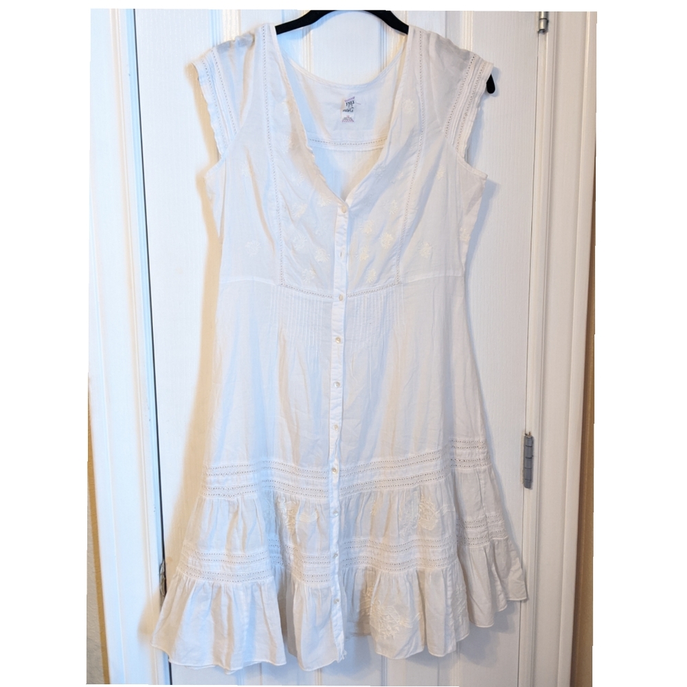 White crochet Free People dress